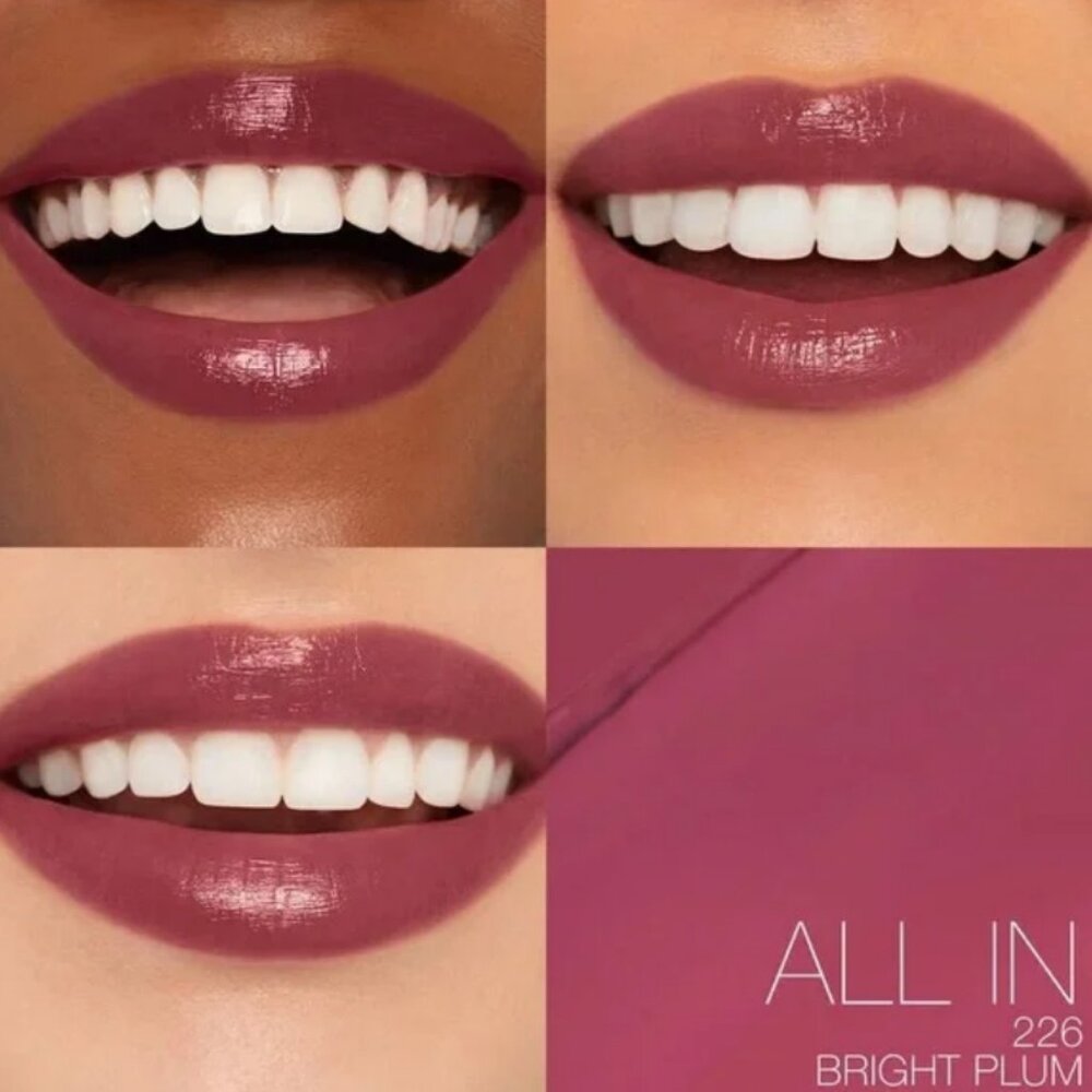 NARS All In Afterglow Sensual Shine Lipstick- bright plum, sheer, high shine